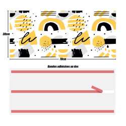 Crédences adhésive art deco PVC 3mm 30x70cm