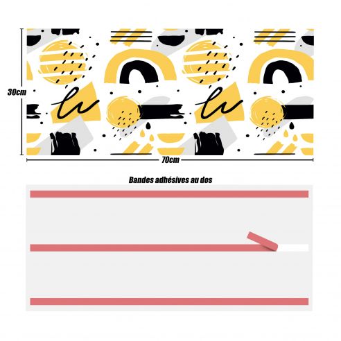 Crédences adhésive art deco PVC 3mm 30x70cm