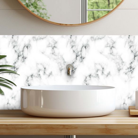 Crédences adhésive effet marbre PVC 3mm 30x70cm