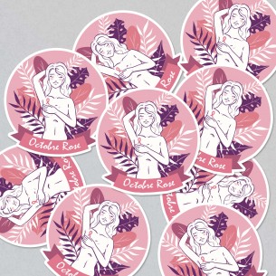 Stickers Octobre Rose