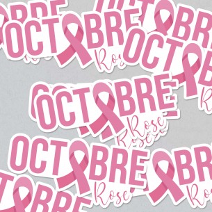 Stickers autocollants Octobre Rose