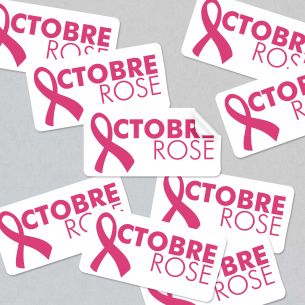 Stickers autocollants Octobre Rose