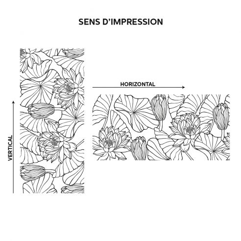 Film adhésif feuillage noir et blanc