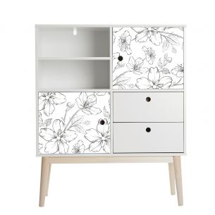 Film adhésif motifs fleurs 2