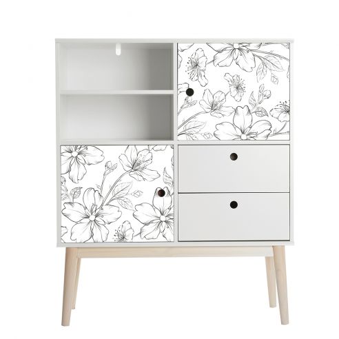Film adhésif motifs fleurs