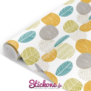Film adhésif motifs colorés