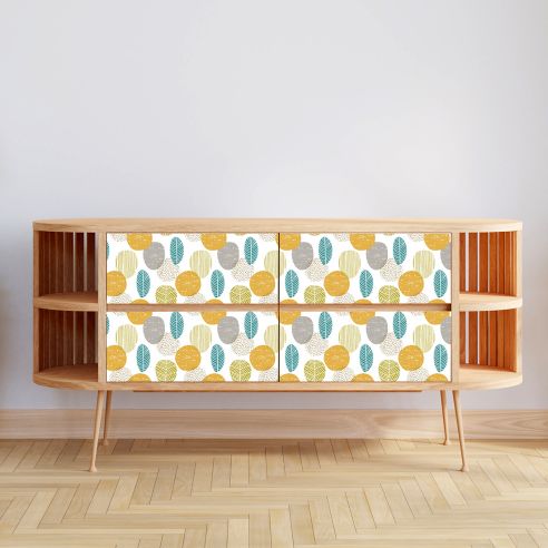 Film adhésif motifs colorés