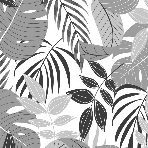 Film adhésif tropical noir et blanc