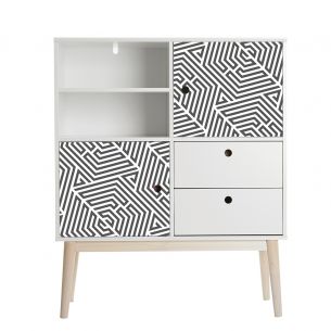 Film adhésif design géométrique gris 2