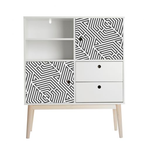 Film adhésif design géométrique gris