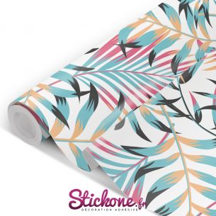 Film adhésif feuillage tropical