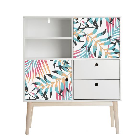 Film adhésif feuillage tropical