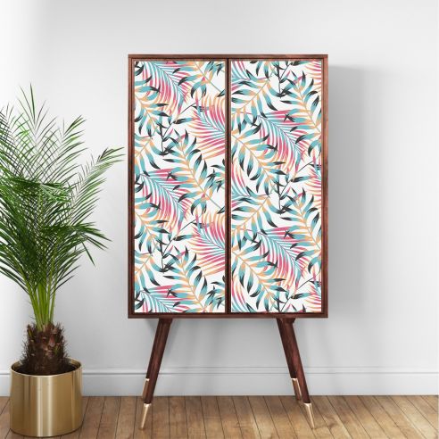 Film adhésif feuillage tropical