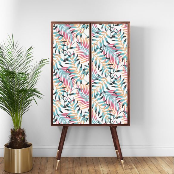 Film adhésif feuillage tropical