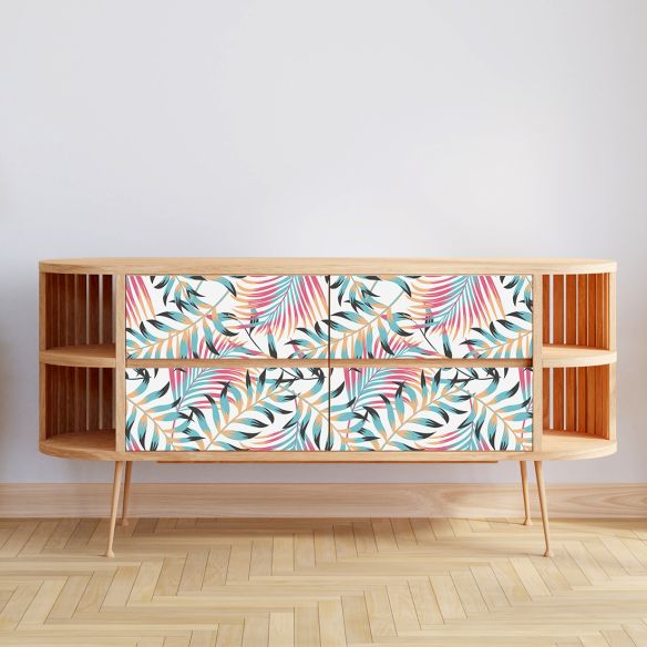 Film adhésif feuillage tropical