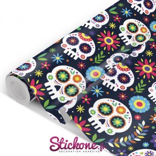 Film adhésif tête de mort