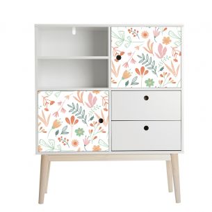 Film adhésif décoration florale 2