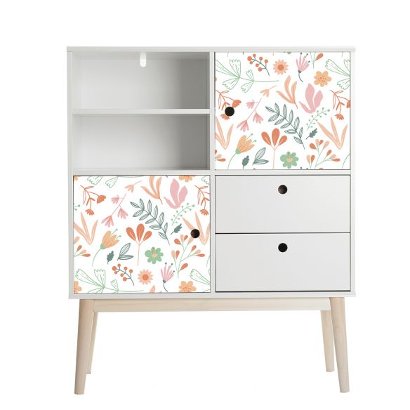 Film adhésif décoration florale