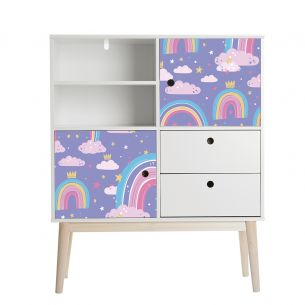 Film adhésif nuage arc en ciel 2