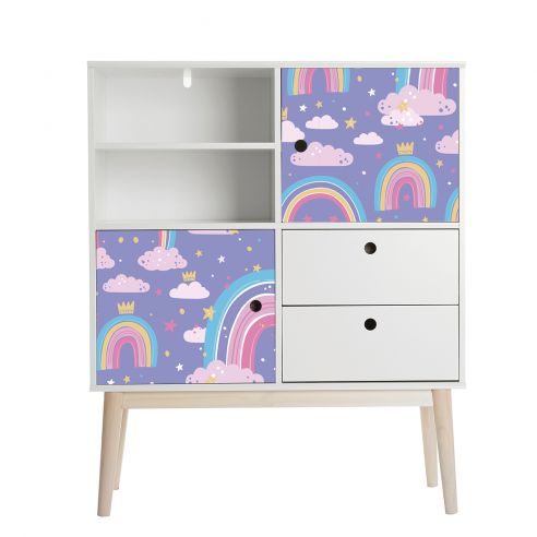 Film adhésif nuage arc en ciel