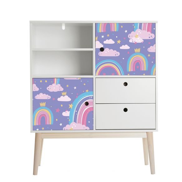 Film adhésif nuage arc en ciel