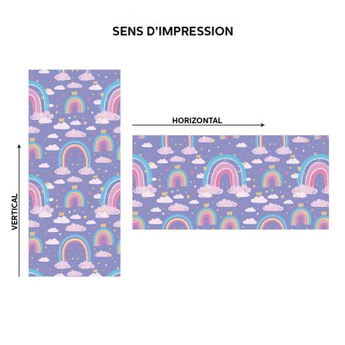 Film adhésif nuage arc en ciel