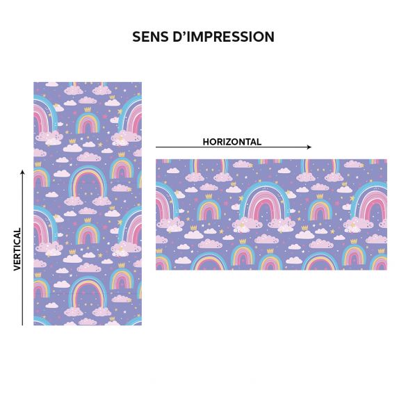 Film adhésif nuage arc en ciel