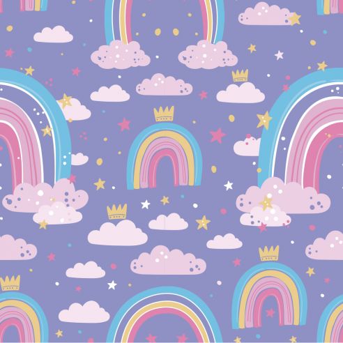 Film adhésif nuage arc en ciel