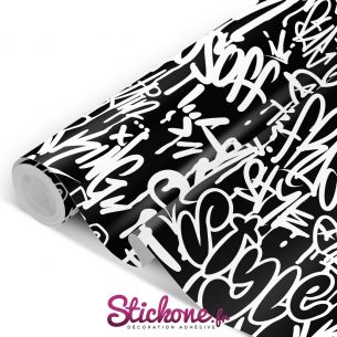 Film adhésif graffiti tag