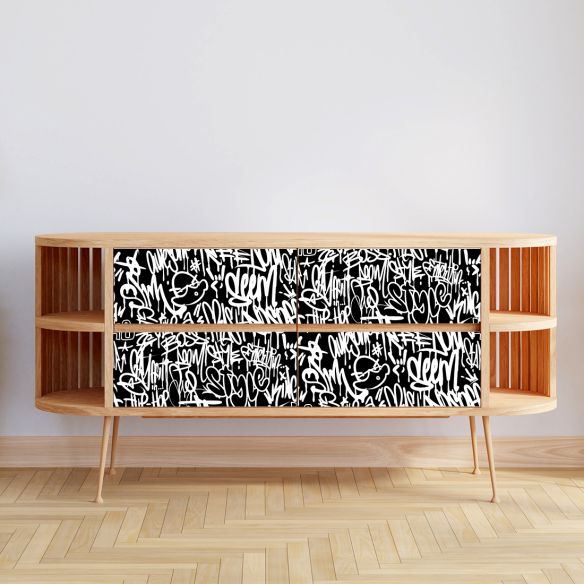 Film adhésif graffiti tag