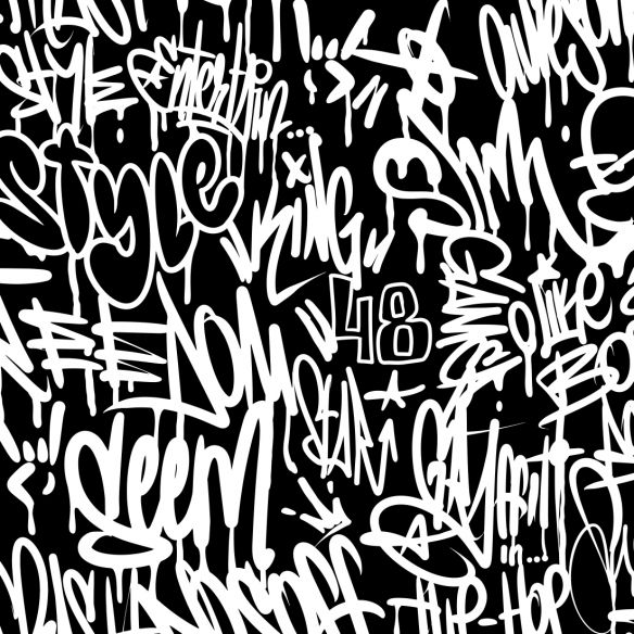 Film adhésif graffiti tag