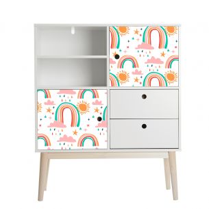 Film adhésif nuage arc en ciel 2