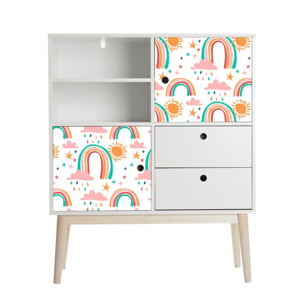 Film adhésif nuage arc en ciel