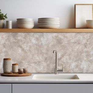 Crédence adhésive effet béton cuivré