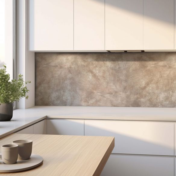 Crédence adhésive effet béton cuivré