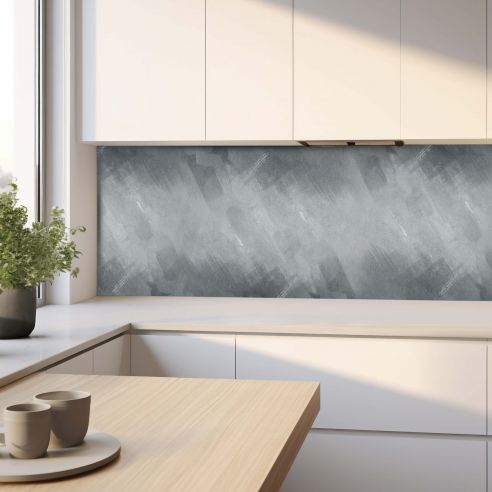 Crédence adhésive effet béton foncé