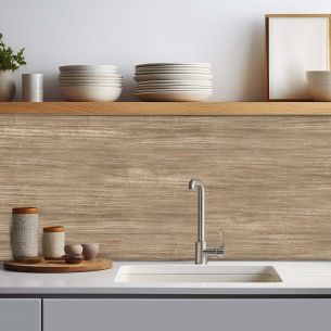 Crédence adhésive effet bois