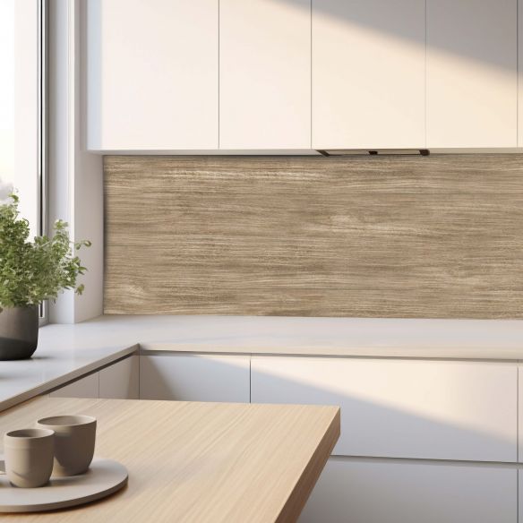 Crédence adhésive effet bois