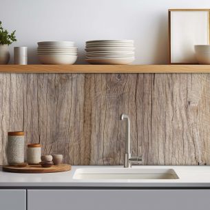 Crédence adhésive effet texture bois 2