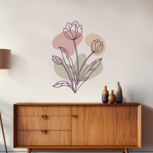 Stickers décoration florale 2