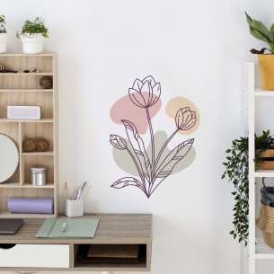 Stickers décoration florale