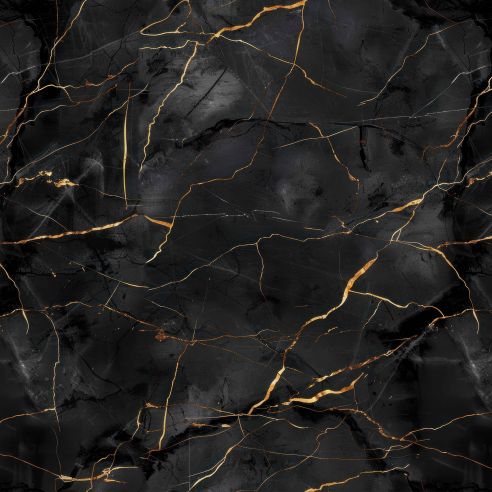 Crédence adhésive effet marbre noir et or