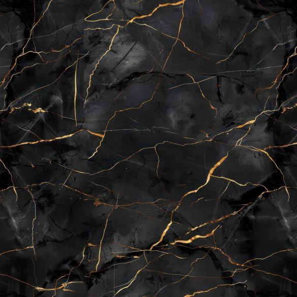 Crédence adhésive effet marbre noir et or