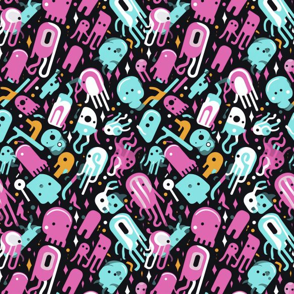 Crédence adhésive déco fun multicolore