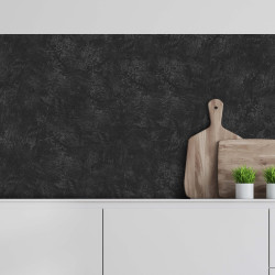 Crédence adhésive effet marbre noir