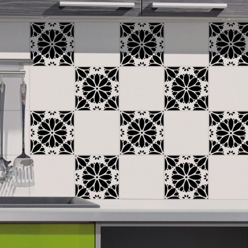 Stickers décoration design pour carrelage cuisine, salle de bain