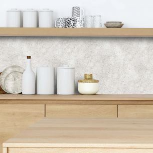 Crédence adhésive effet béton blanc 2