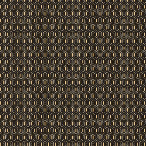 Crédence adhésive art déco noir à motifs