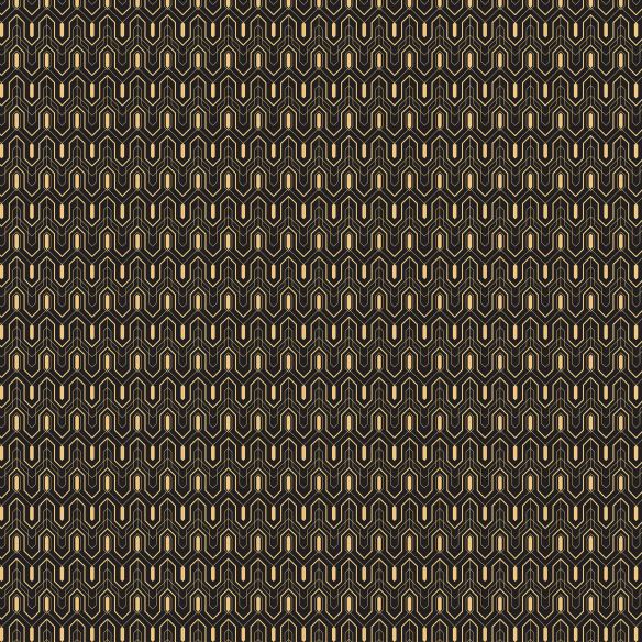 Crédence adhésive art déco noir à motifs