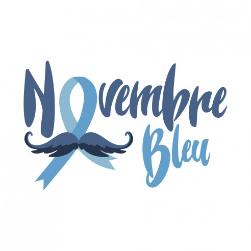 Stickers vitrine Novembre bleu